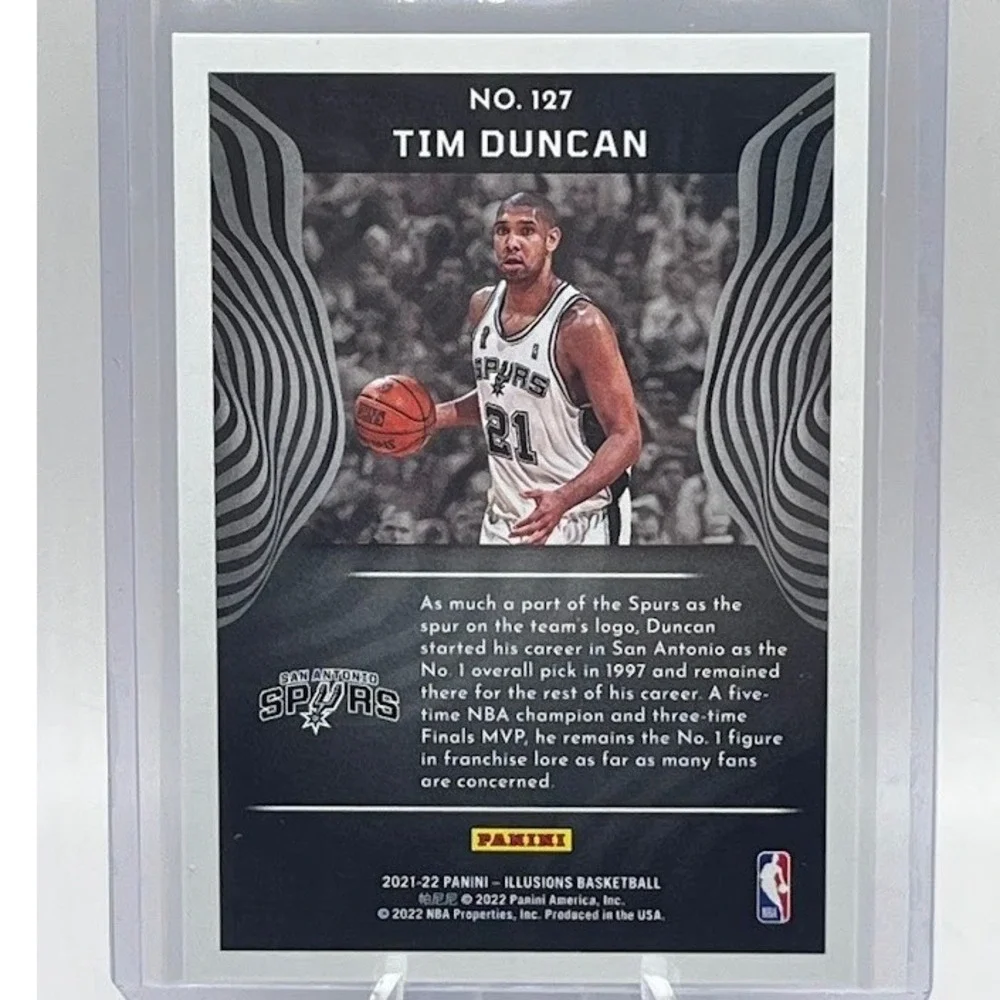 Tim Duncan 2021-22 Panini Illusions 127 NBA San Antonio Spurs